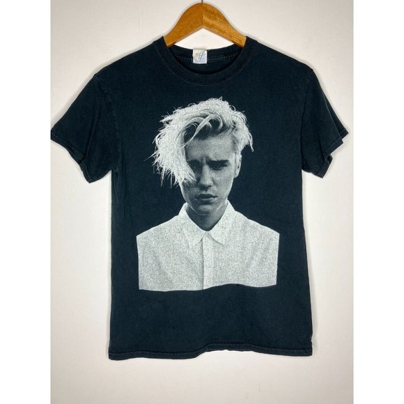 Justin Bieber Purpose Adult Small Distressed Tour T-Shirt - Picture 1 of 7